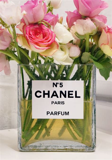 chanel no 5 flower vase|chanel no 5 flowers.